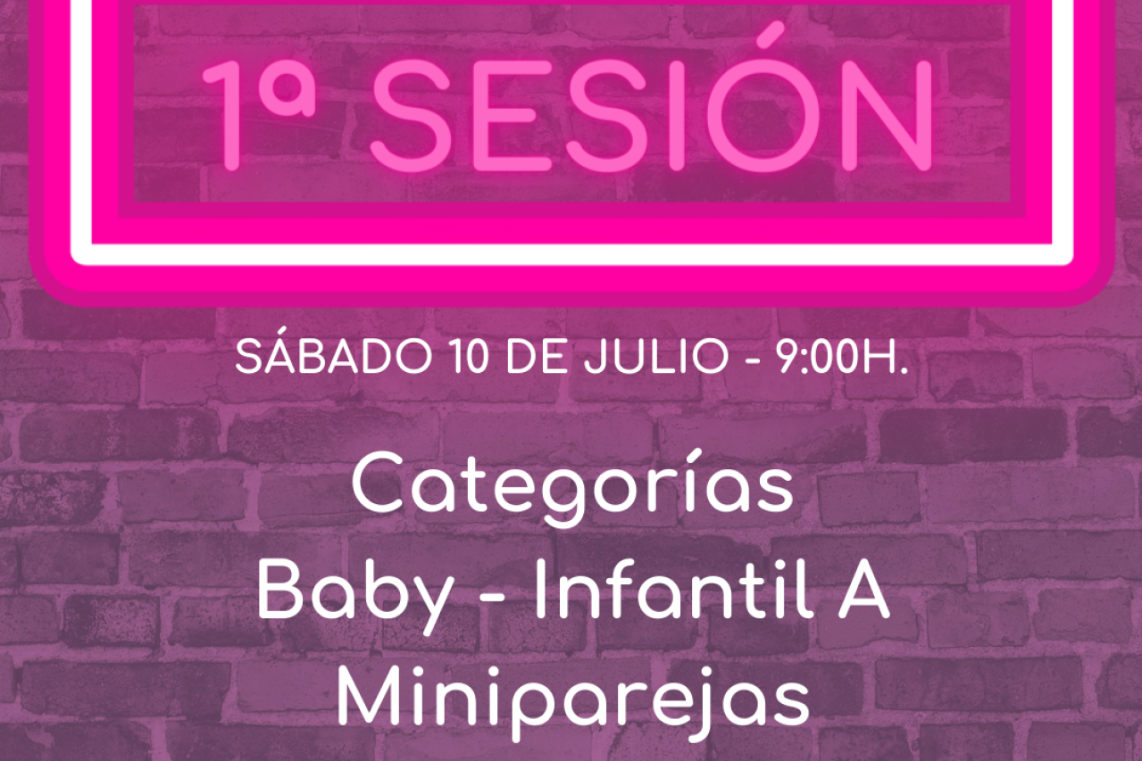 Categorías Baby - Infantil A y Miniparejas Categorías Baby - Infantil A y Miniparejas