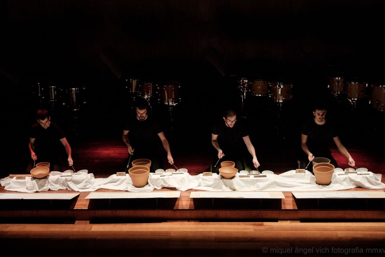 Un quartet de percussions Un quartet de percussions