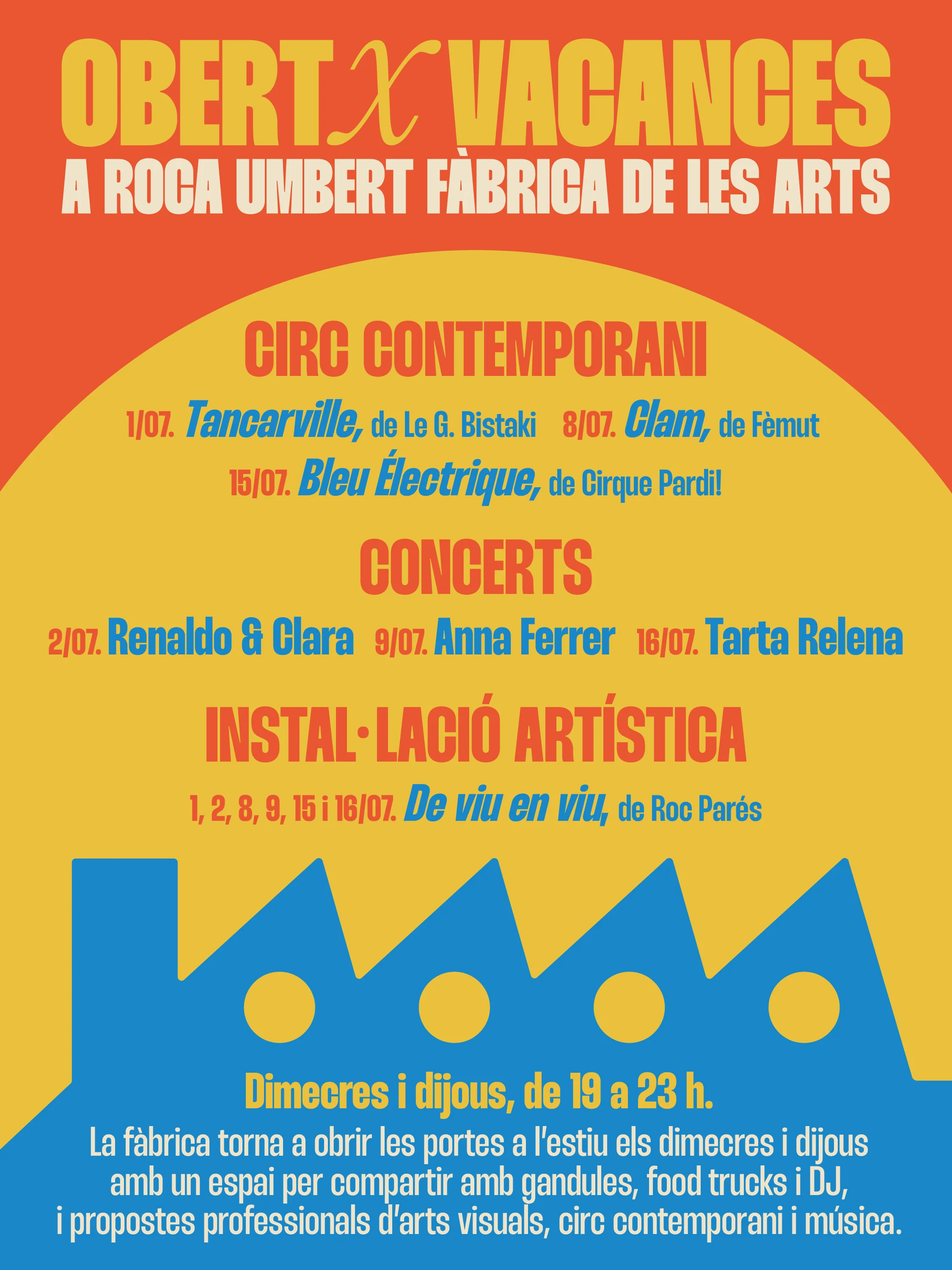 Imatge de l'Obert x vacances Roca Umbert 2026 | © Biombo Studio